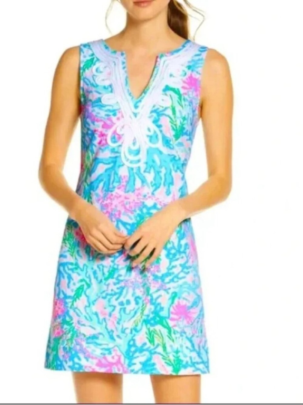 Lilly Pulitzer Women's Harper Shift Multi Coral Bay